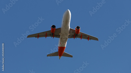 G-EZOI Departing East Midlands Airport - stock photo