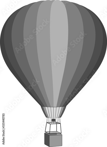Vintage Hot Air Balloon. PNG illustration
