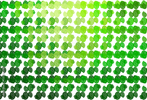 Light Green vector backdrop with bent lines.