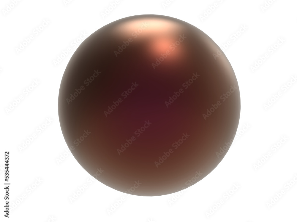 Copper sphere. Copper sphere.