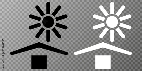 Fragile package icon, handle with care and delivery shipping label.