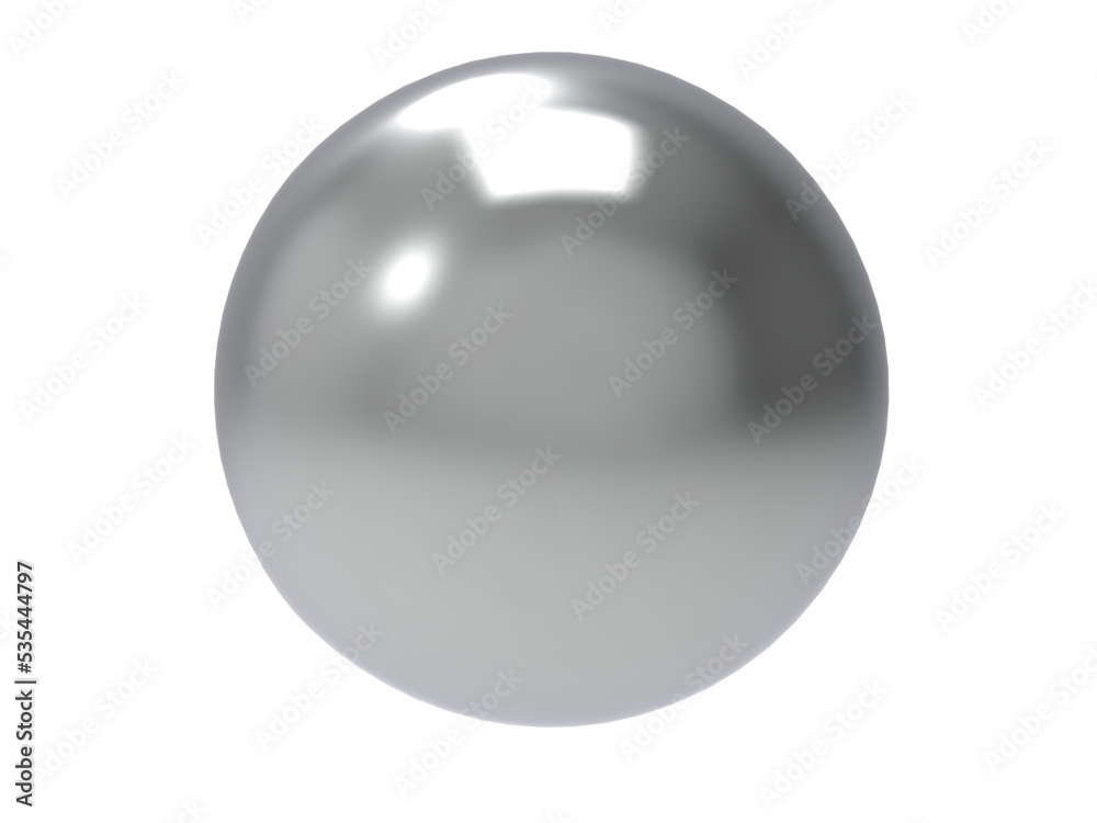 Chromed metal sphere. Chromed metal sphere.