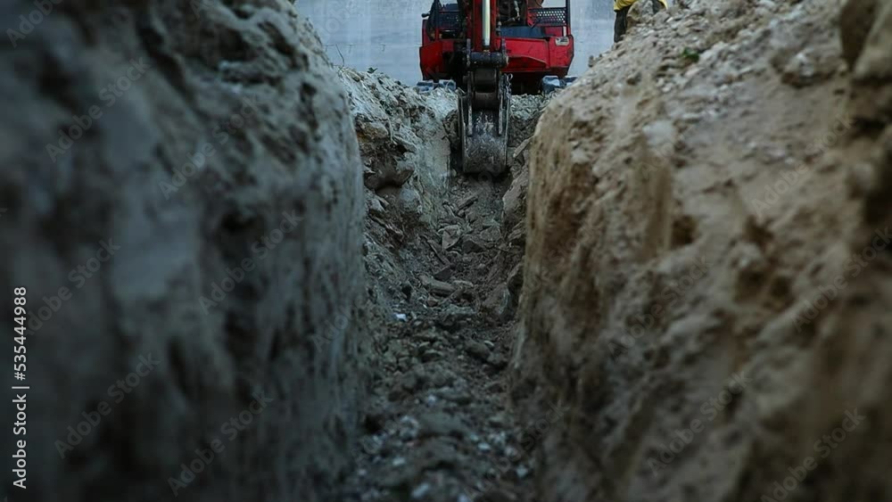 excavation work to prepare the construction of a building excavation work to prepare the construction of a building