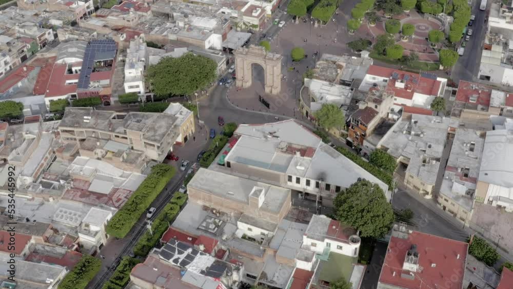 Aerial: view of the city of Leon from the top. Drone view Aerial: view of the city of Leon from the top. Drone view