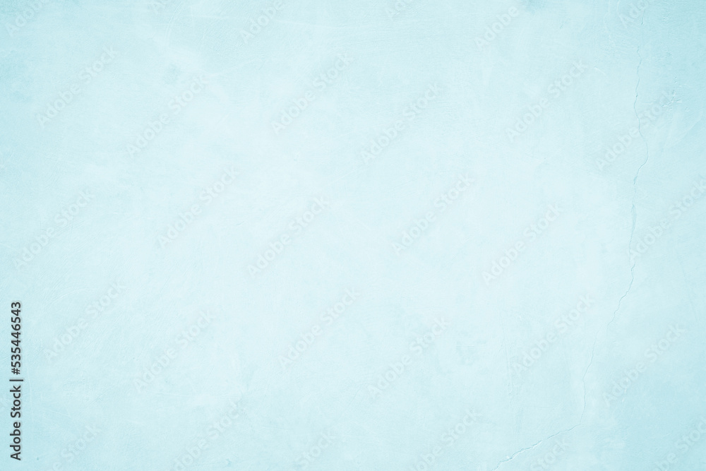Fototapeta premium Pastel blue light concrete texture for background. Surface cement stone wall sand grunge soft.