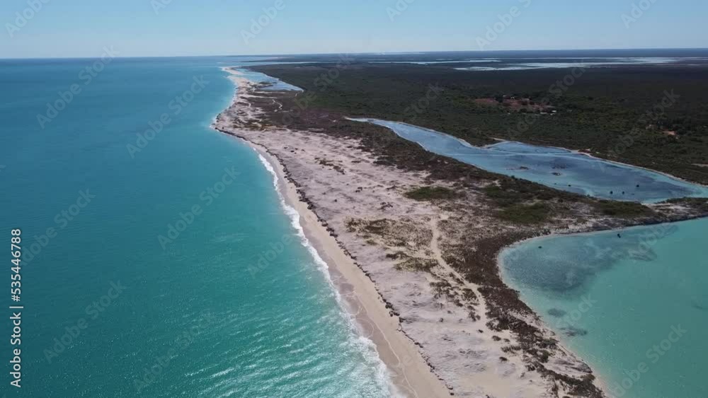 Coconut Well beach, located next to Broome in Western Australia, is home to a turquoise tidal lagoon and hundreds of bathtub-sized rockpools. Coconut Well beach, located next to Broome in Western Australia, is home to a turquoise tidal lagoon and hundreds of bathtub-sized rockpools.