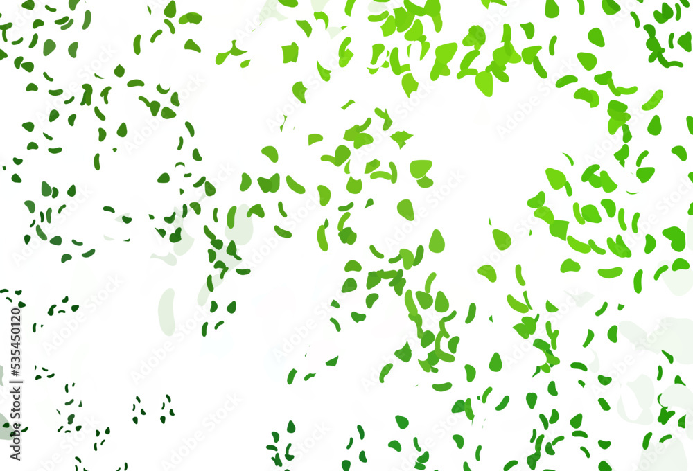 Light Green vector template with memphis shapes. Light Green vector template with memphis shapes.
