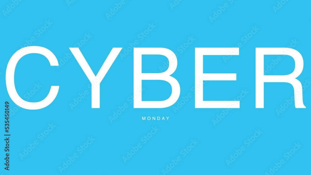 Cyber Monday on blue modern gradient, motion abstract holidays, minimalism and promo style background Cyber Monday on blue modern gradient, motion abstract holidays, minimalism and promo style background