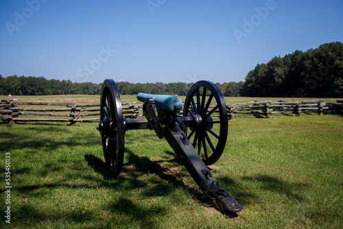 American civil war cannons at Shiloh National Military Park