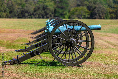 American civil war cannons at Shiloh National Military Park