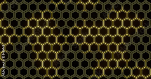 Colorful background, honeycombs, high tech, high resolution