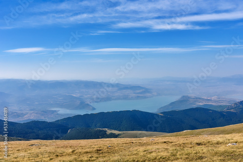 Nidza mountain in the southern part of North Macedonia. The border between North Macedonia and Greece passes over the mountain. The mountain is characterized by its almost untouched nature with the hi