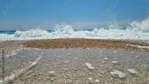 Mesmerizing view of Porto Katsiki beach in Greece photo