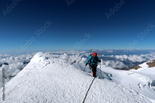 Multi day summer expedition through some glaciers in the alps. On the Monterosa massif starting from Zermatt and summiting multiple 4000m mountains