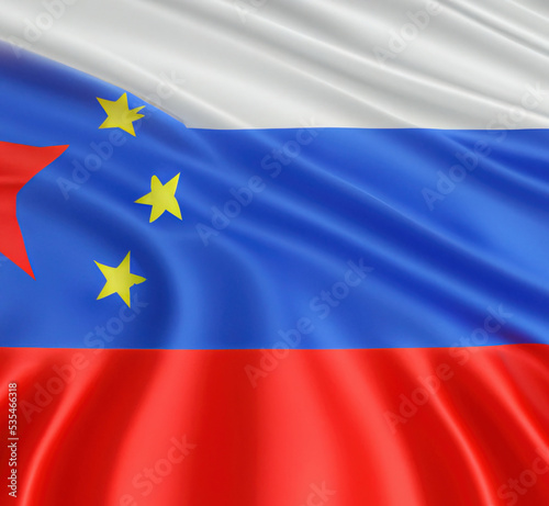 Sojusz Chińsko-Rosyjski. Koncept flagi państw