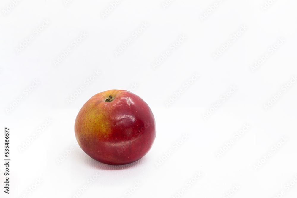 red apple on white background red apple on white background