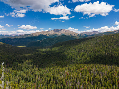Aerial View Of Forest Near Upper Mohawk Lake In Colorado
