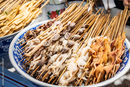 Chuanchuanxiang in Jiefangbei Food Street, Chongqing, China photo