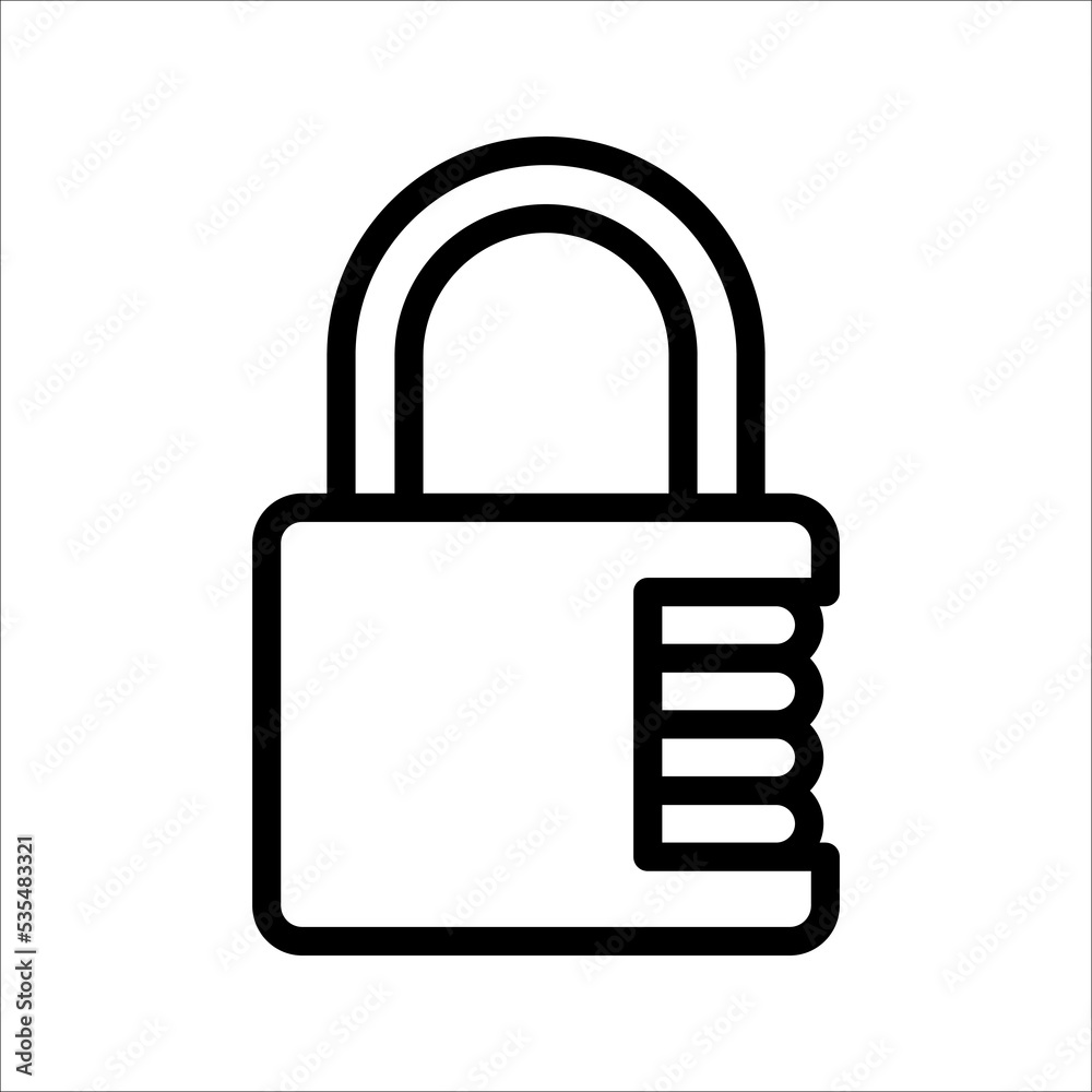 padlock vector icon, lock icon in trendy flat design. vector illustration on white background padlock vector icon, lock icon in trendy flat design. vector illustration on white background