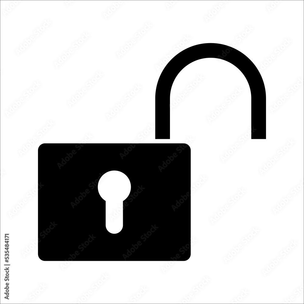 padlock vector icon, lock icon in trendy flat design. vector illustration on white background padlock vector icon, lock icon in trendy flat design. vector illustration on white background