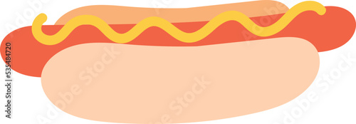 Hot dog icon. Vector illustration