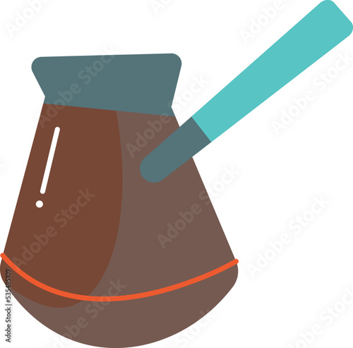 Cezve coffee icon. Vector illustration