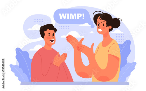 Gender inequality concept. Bias and sexism in workplace or social