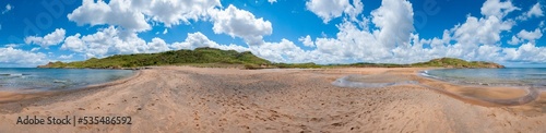 Binimel la Beach in Menorca, Spain.