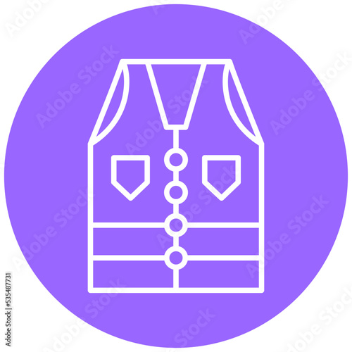 Coat Vest Icon Style