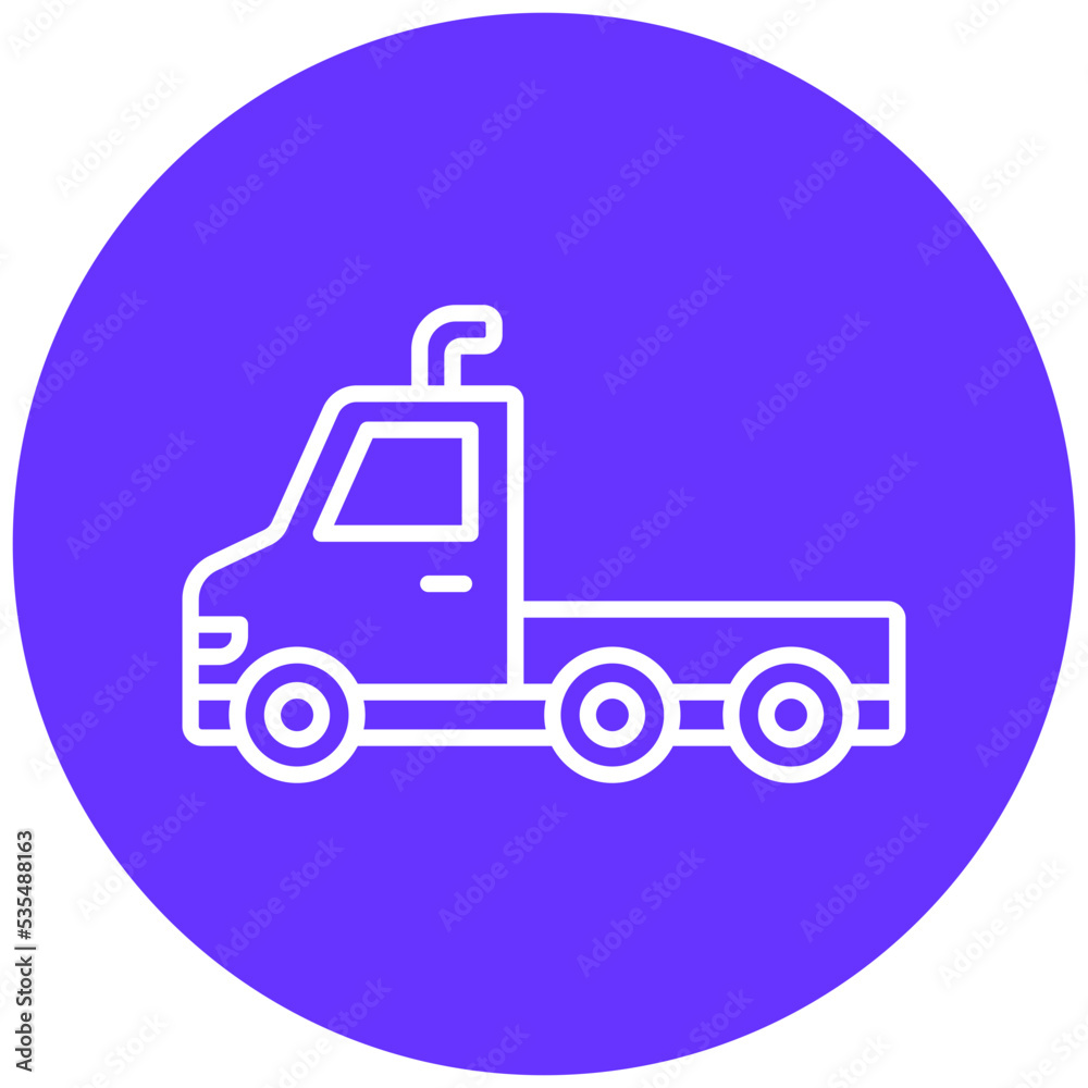 Truck Trailer Icon Style Truck Trailer Icon Style