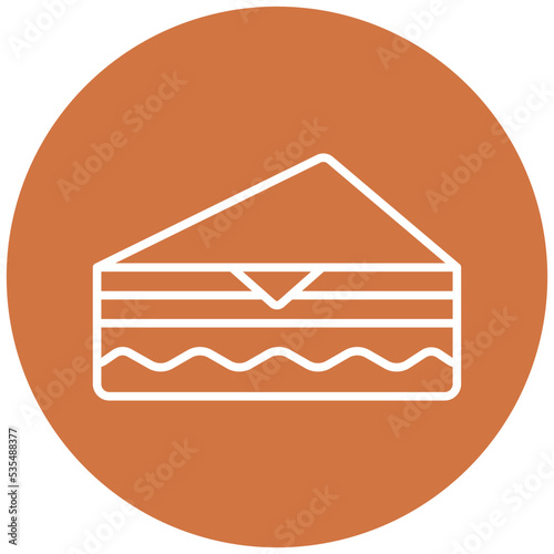 Deli Style Sandwich Icon Style