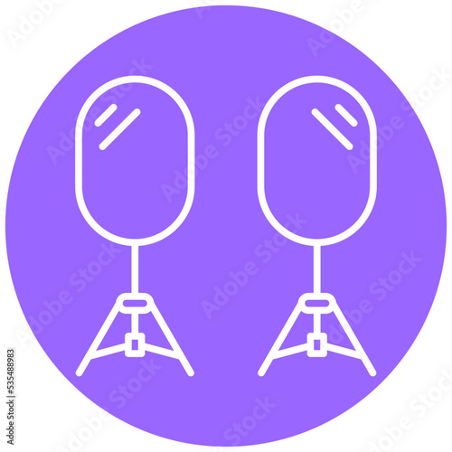 Camera Reflector Icon Style