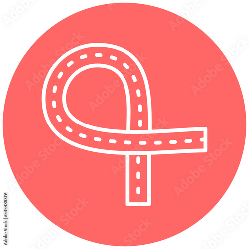 Road Ramps Icon Style