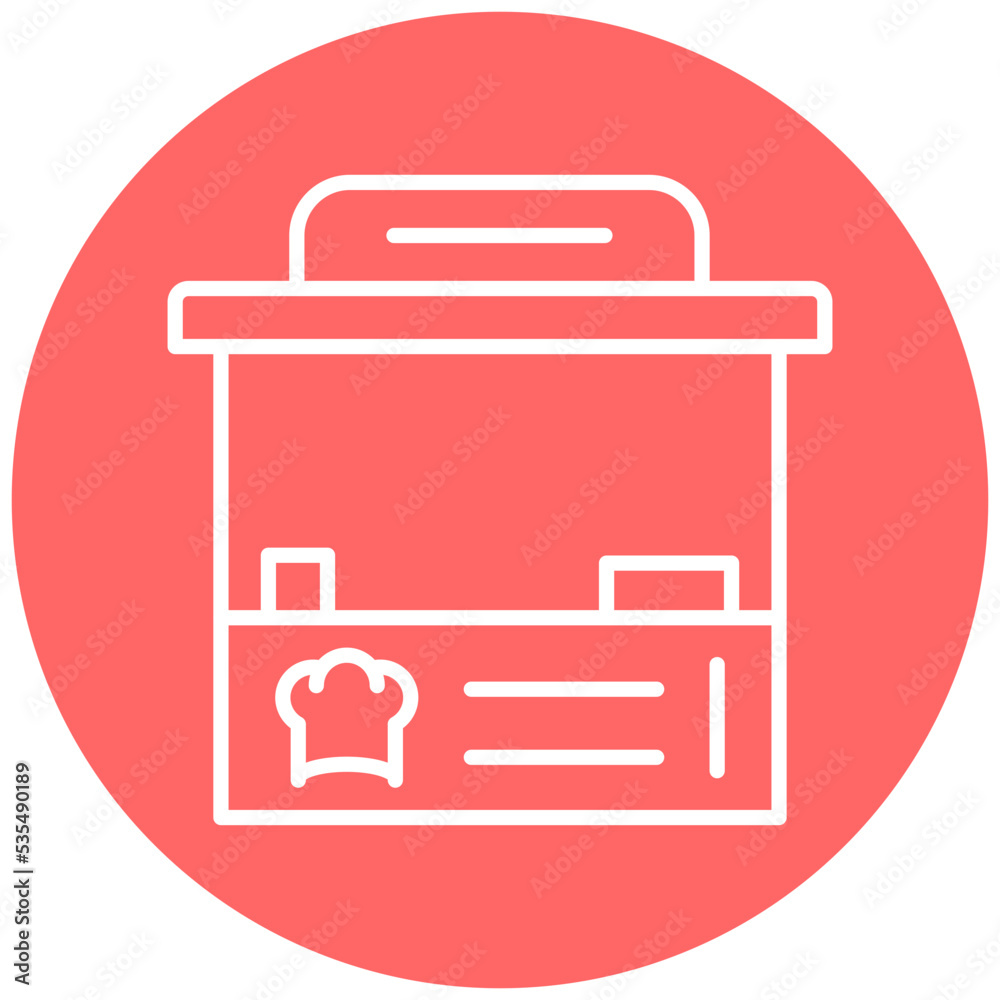 Food Stand Icon Style
