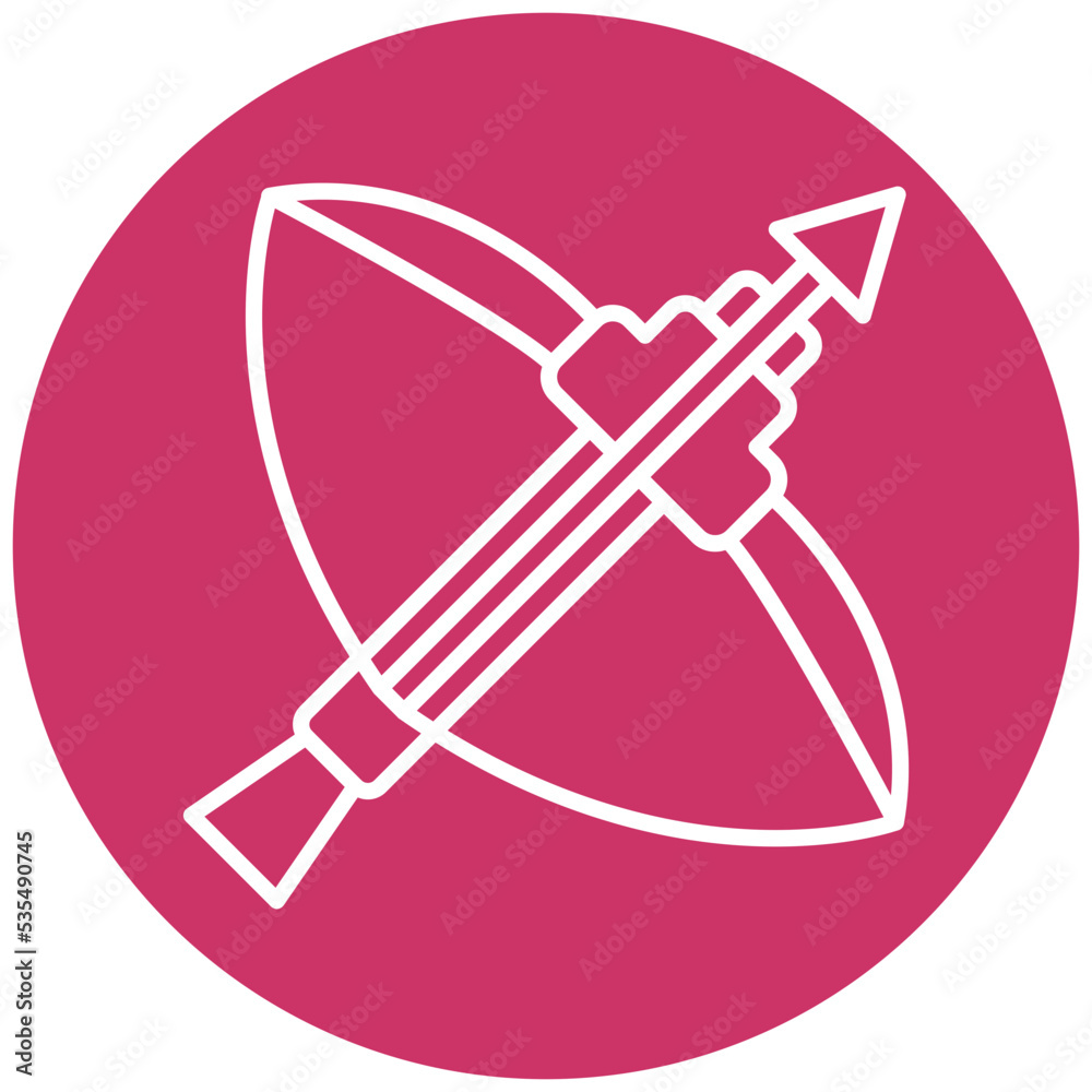 Crossbow Icon Style Crossbow Icon Style