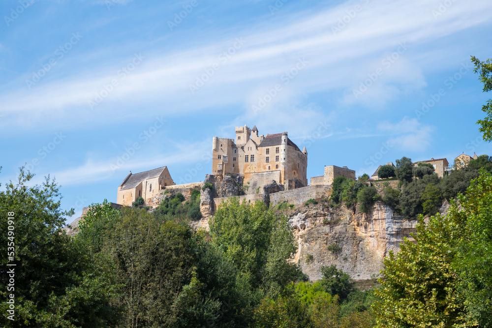 the castle of Beynac in the Dordogne area in France