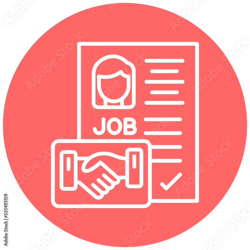 Employment Contract Icon Style