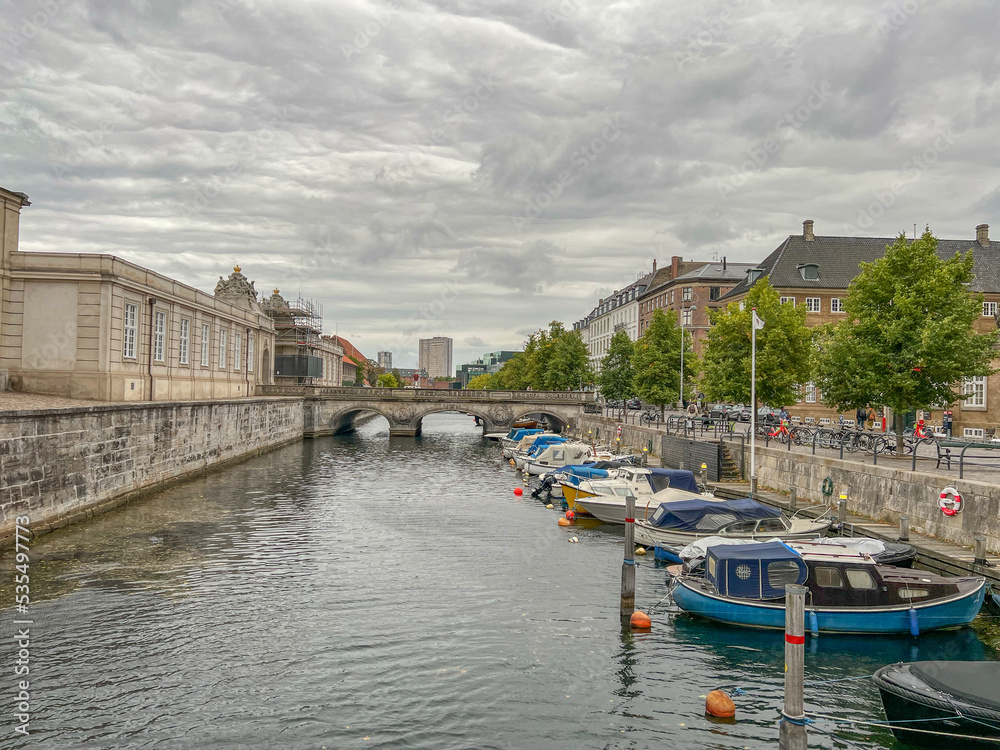 Fredrikholm's canal in Copenhagen, Denmark, Europe