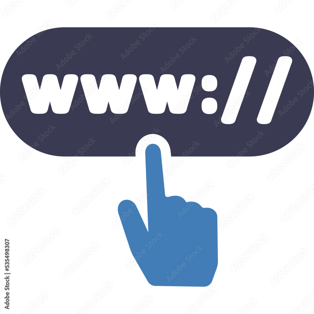 Obraz premium Click Url 
