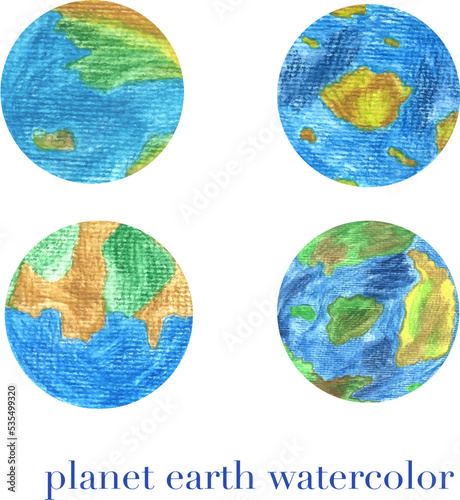 earth from different sides planet in galaxy universe collection
