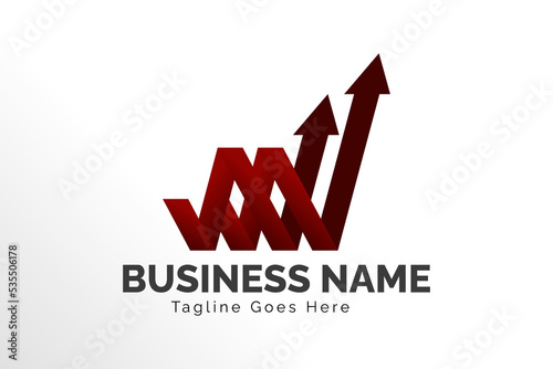 Free Download Trading Digital illustration Logo Template for your business and corporation in gradient arrow shape, Simple Modern Iconic Logo - GFXLoad