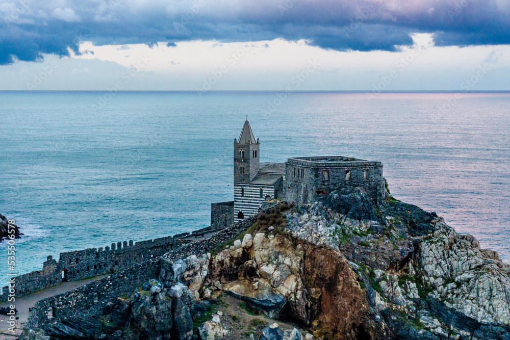 Photograph where the church of San Pietro is portrayed, a Catholic