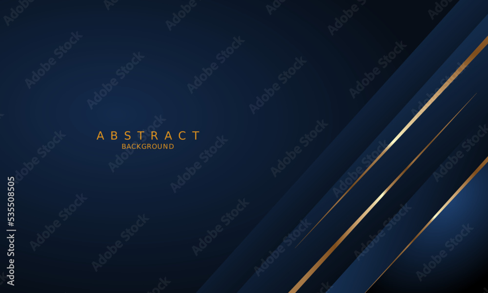 dark blue luxury premium background and gold line. dark blue luxury premium background and gold line.
