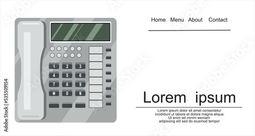 Telephone Vector Illustration