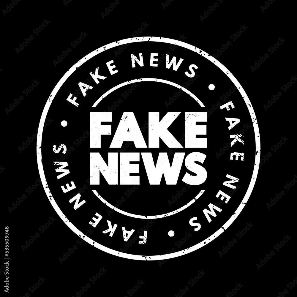 Fake News text stamp, concept background Fake News text stamp, concept background