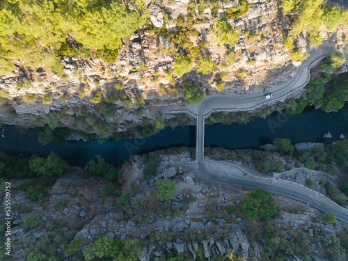 Koprulu Canyon National Park Drone Photo, Manavgat Antalya, Turkey photo