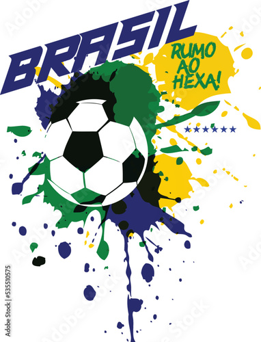 Wallpaper Mural Illustration, drawing, Brazil's sixth world football champion Torontodigital.ca