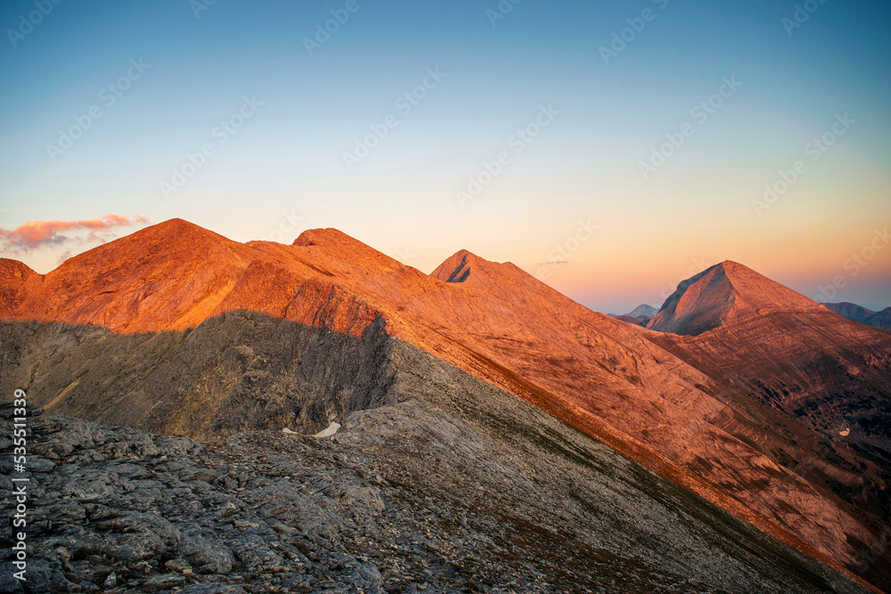Naklejka premium Koncheto and Vihren peak, Pirin, Bulgaria