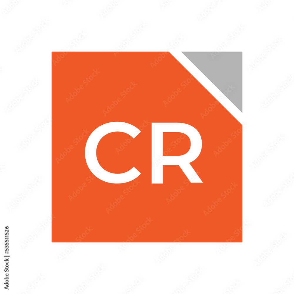 Letter CR logo design. Abstract logo design Letter CR logo design. Abstract logo design