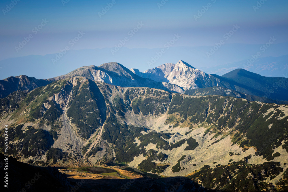Fototapeta premium Koncheto and Vihren peak, Pirin, Bulgaria